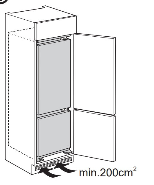 Refrigerador combinado panelable; FRANKE FCB 320 TNF CO -1180675433