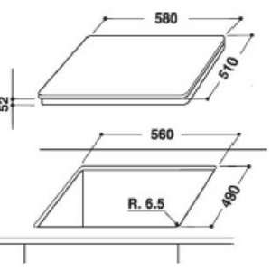 Cubierta de inducción 60 cm  Comandos touch control (control táctil) Nueve (9) niveles de potencia Indicador de funcionamiento para cada zona de cocción Cuatro (4) zonas de cocción: 2 x 145 mm con 1200/1600 w 2 x 210 mm con 1500/2000 w Potencia absorbida 7200 watts Bordes biselados Seguro para niños Funcionamiento: 220/230 Frecuencia: 50/60Hz