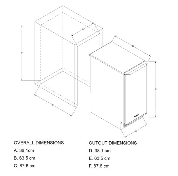 Fabricador de hielo acero Inox - WUI75X15HZ