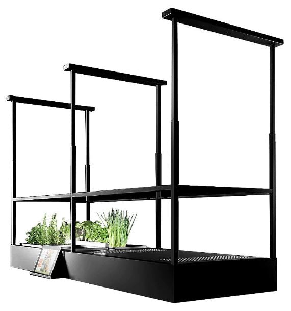    	 Campana de isla 180 cm color negro  - Acabado Negro - Tecnología Circle Tech con filtros Carbon.Zeo - Estanteías de Cristal ahumado - Iluminación LED - Filtro metálico extraíble y lavable Equipado con tomas de Corriente y puertos USB Diversos Accesorios disponibles: colgadores, estante de especias, soporte para tablet Mando a distancia Incluído Motor y Controles